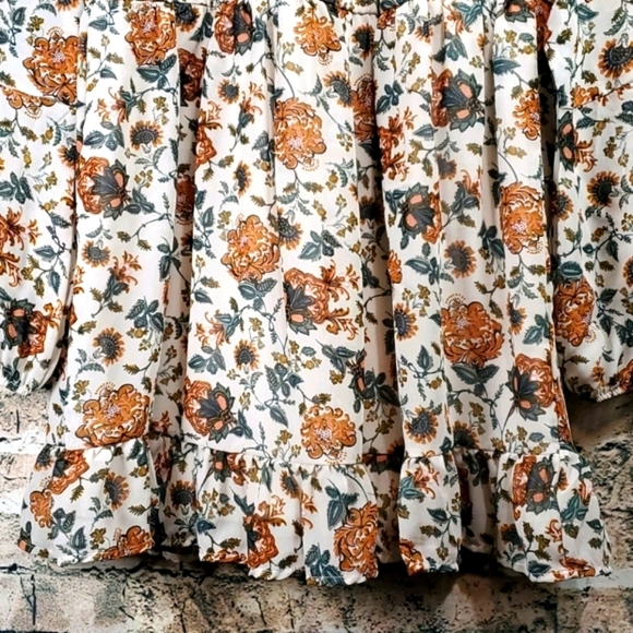 Ophelia Roe | NWOT Cottagecore Boho Floral Tunic Top - Picture 6 of 10